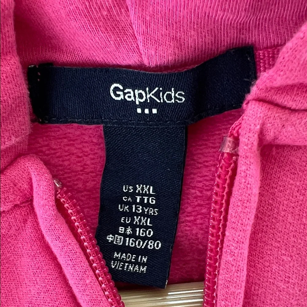 GAP Kids Fuchsia Pink and Heather Gray Hoodies